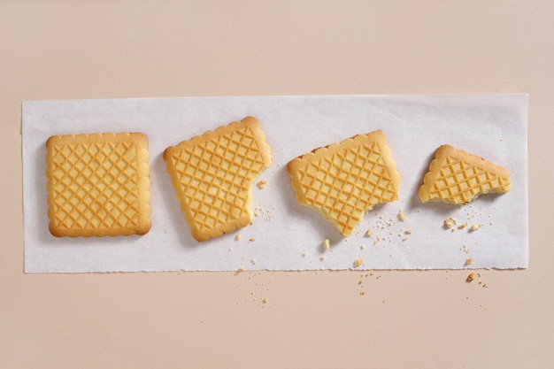 Koekjes begonnen te eten