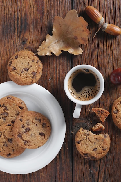 Koekjes en koffie.