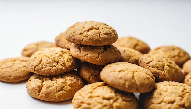 Koekjes geïsoleerd op witte achtergrond