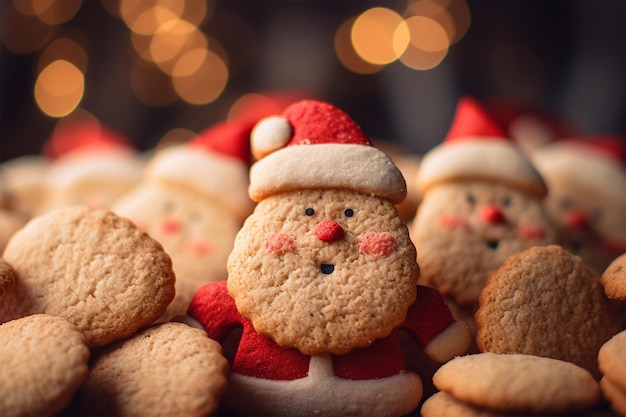 Koekjes in de vorm van de Kerstman