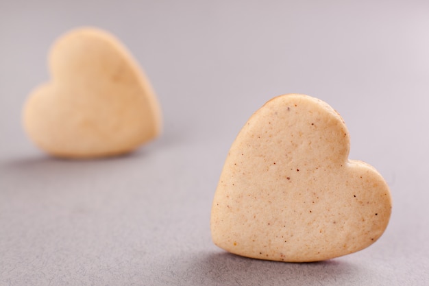 Foto koekjes in de vorm van een hart