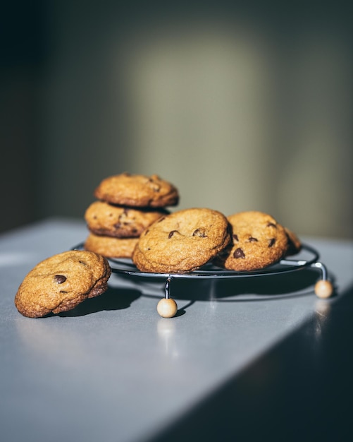 Foto koekjes met chocoladeschilfers