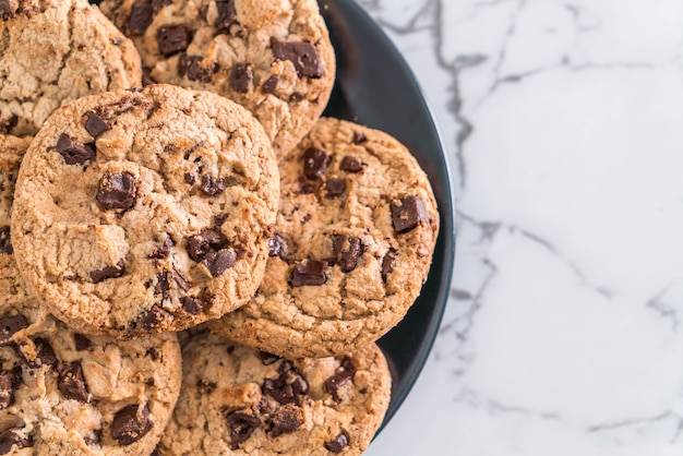 koekjes met donkere chocoladeschilfers