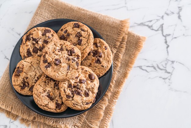 koekjes met donkere chocoladeschilfers