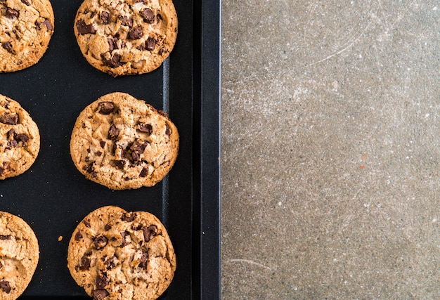 koekjes met donkere chocoladeschilfers