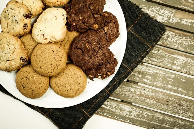 koekjes met donkere chocoladeschilfers