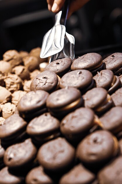 koekjes met donkere chocoladeschilfers