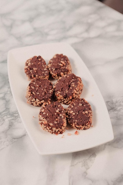 koekjes met donkere chocoladeschilfers