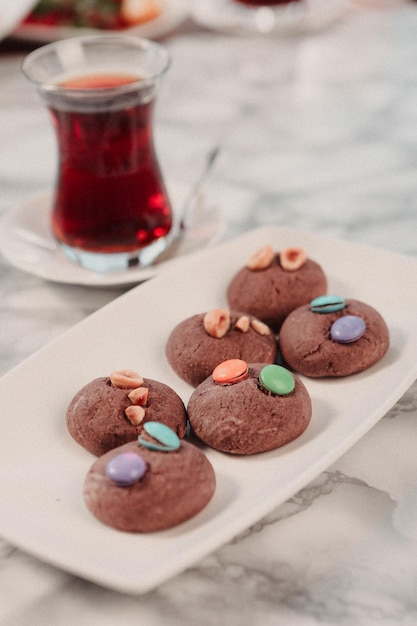 koekjes met donkere chocoladeschilfers