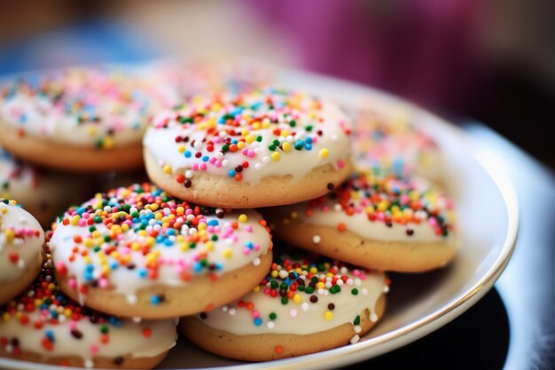 Koekjes met hagelslag voor een verjaardagsfeest