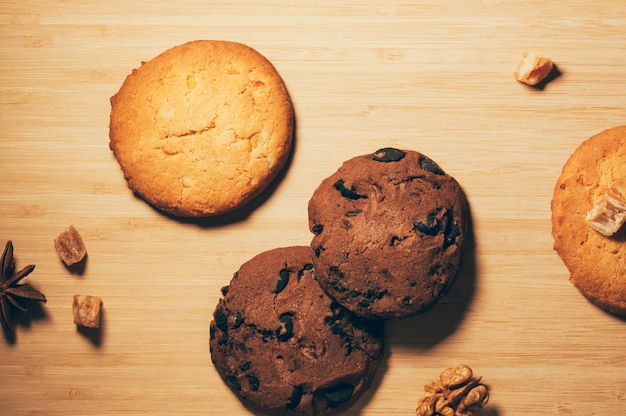 Koekjes met noten en chicolate