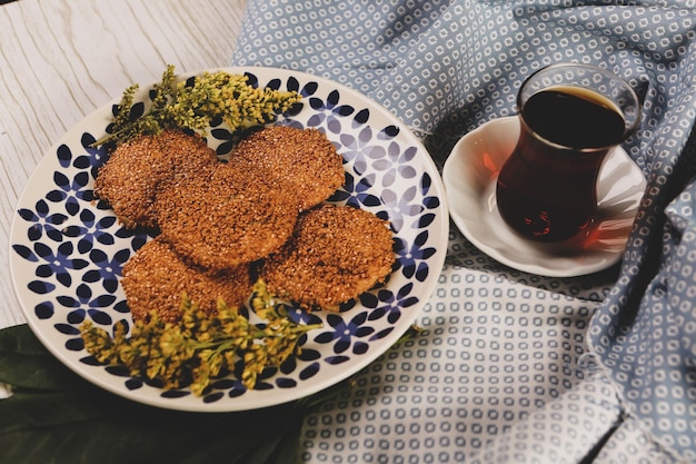 Foto koekjes met pure chocoladeschilfers