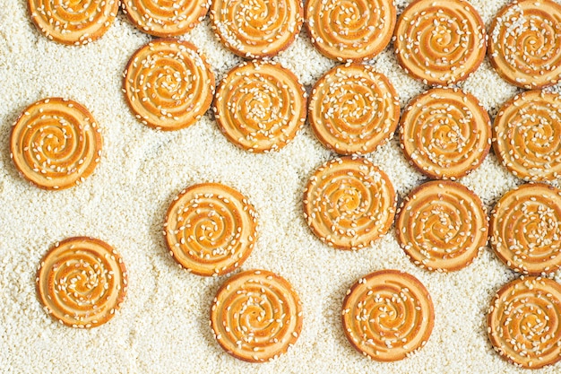 Koekjes met sesamzaadjes