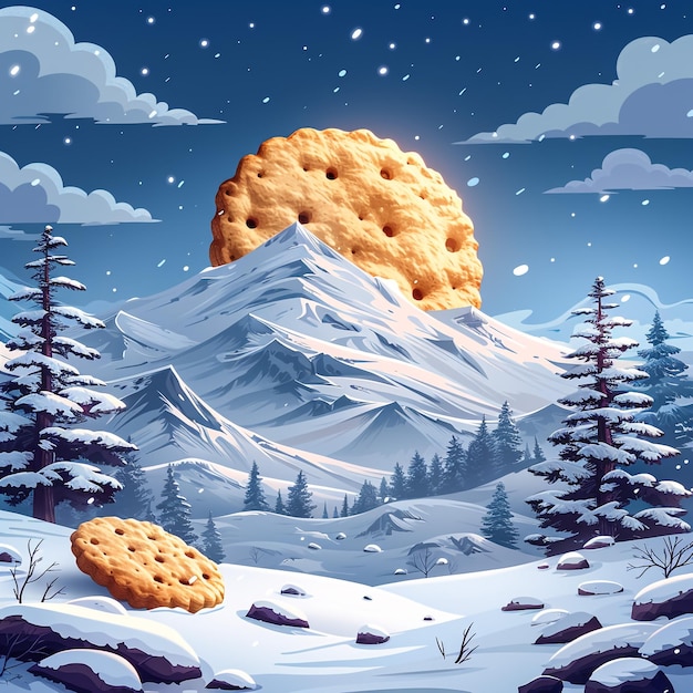 koekjes ontbijt koekjes met melk cartoon vector logo ontwerp illustratie