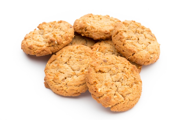 Koekjes op het geïsoleerde oppervlak.