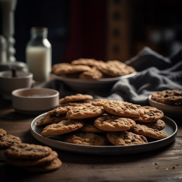 Koekjes op tafel.