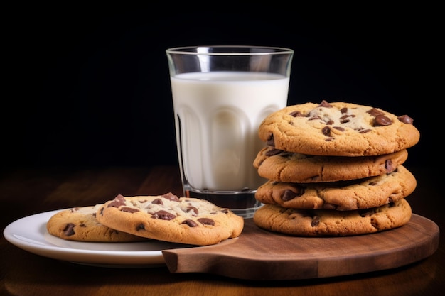 Koekjesbanner met melk.