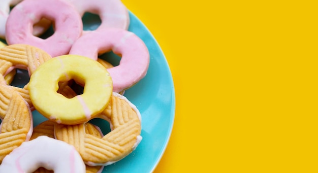 Koekjesvormen donut Kleurrijke snack