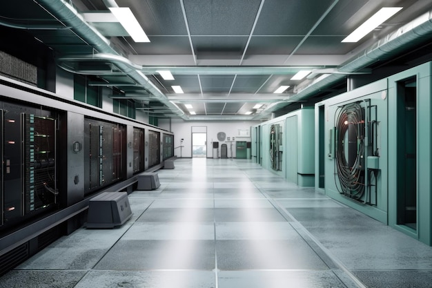 Koelsysteem van het datacentrum met airconditioning-eenheden gemaakt met generatieve ai