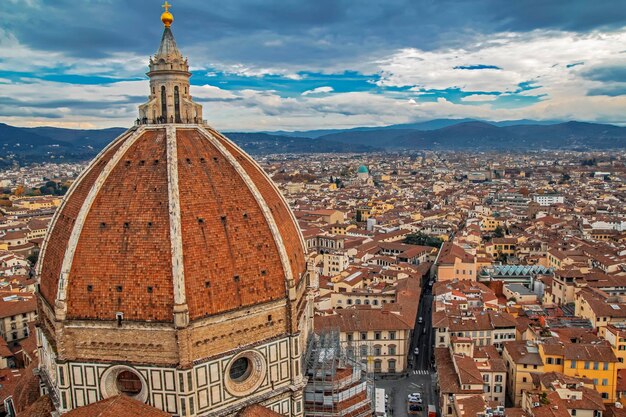 Koepel van de beroemde Duomo, Santa Maria del Fiore.