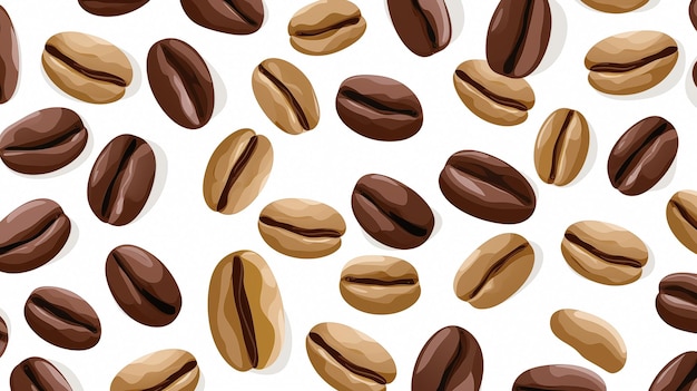 Koffie drank naadloos patroon tekening ontwerp voor koffie winkel decoratie behang achtergrond