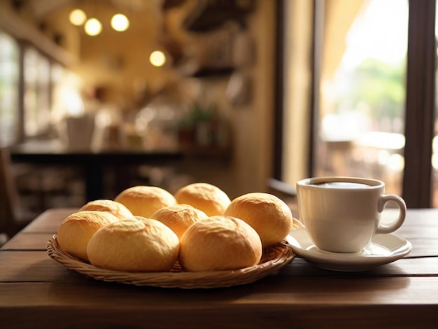 koffie en kaasbrood