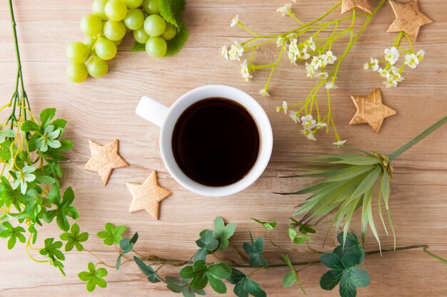 Koffie in café