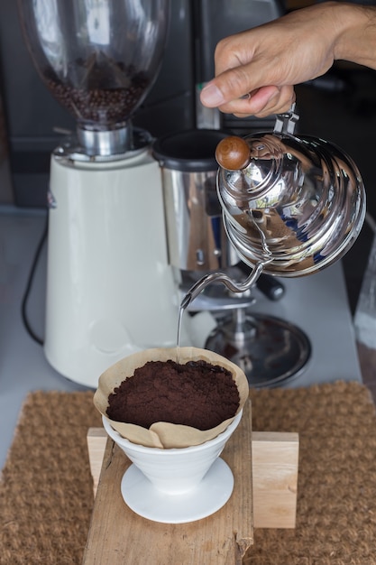 Foto koffie infuus