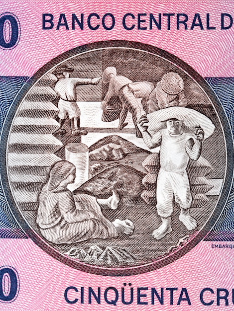 Koffie laden van oud Braziliaans geld