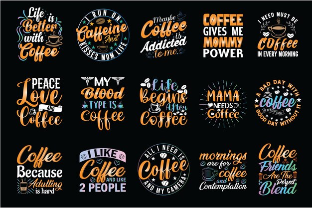 Koffie T-shirt Ontwerp