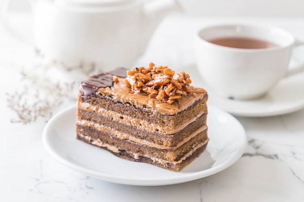 Koffie toffee cake