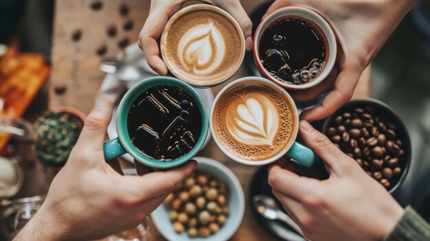 Koffie verenigt vrienden in prachtige momenten en ontspant de geest