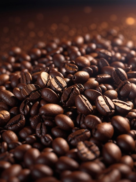 Foto koffiebonen achtergrond geschikt voor groetekaartjes internationale koffiedag
