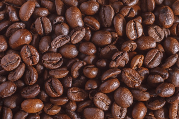 Foto koffiebonen patroon textuur achtergrond