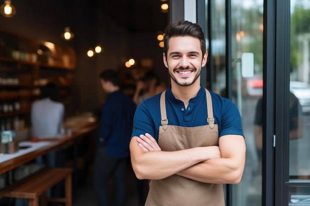 Koffiehuisondernemer verwelkomt gasten