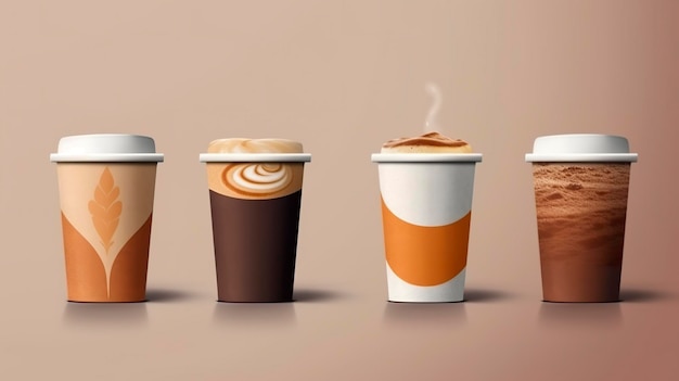 Koffiekop mockup Generatieve AI