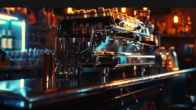 Koffiemachine in een bar Generatieve AI