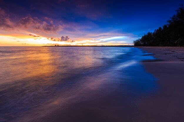 Koh Kong beach at Cambudia.