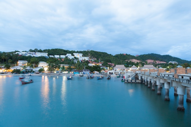 On Koh Samui pier