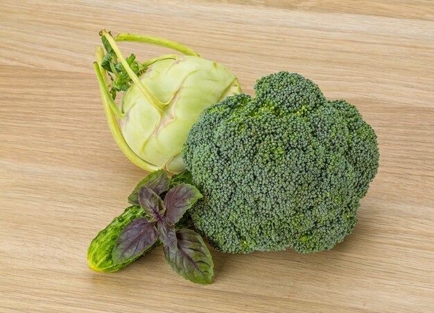 Kohlrabi and Broccoli