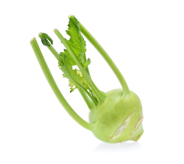 Kohlrabi isolated on white