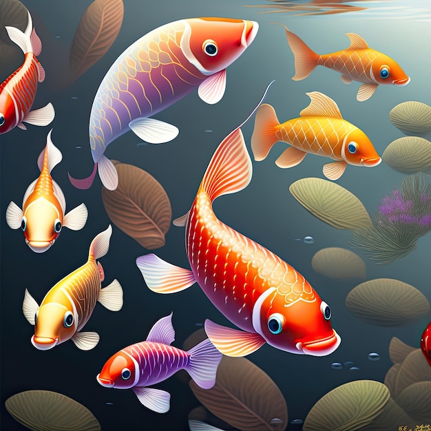 Koi Fish Background