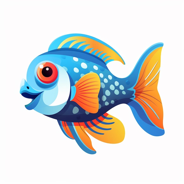 Иллюстрация рыбы кои для заголовков веб-сайтов