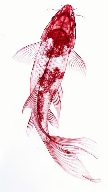 Иллюстрация рыбы кой