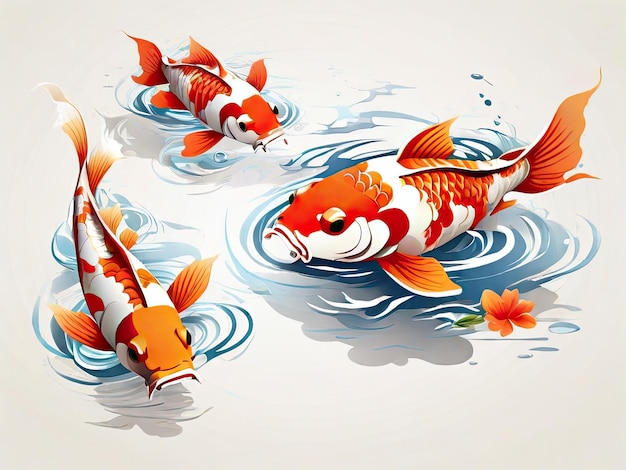 koi fish illustration