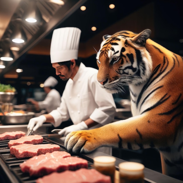 Foto kok in de keuken met tigger.