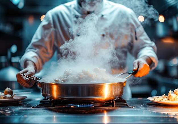 Kok koken met stoompan op StovexA