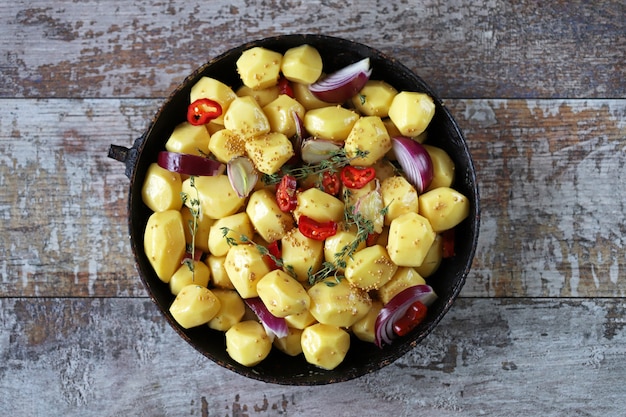 Koken Gebakken Aardappelen.