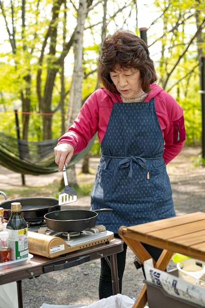 Koken op het kamp