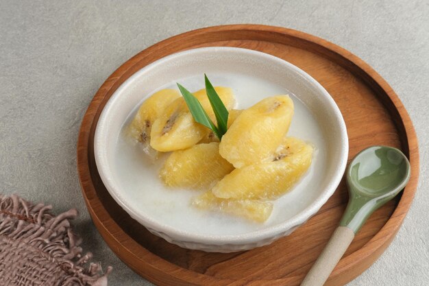 Kolak Kolak Pisang is Indonesian traditional dessert made from banana with coconut milk and sugar